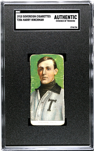 1910 T206 Harry Hinchman Sovereign SGC A front of card