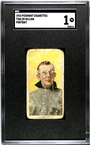 1910 T206 Ed Killian SGC 1 front of card