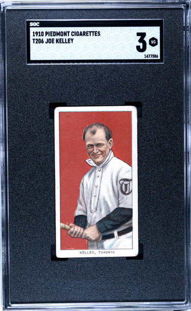 1910 T206 Joe Kelley Piedmont 350 SGC 3 front of card