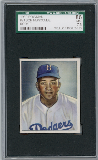 1950 Bowman Don Newcombe #23 SGC 7.5 front of card