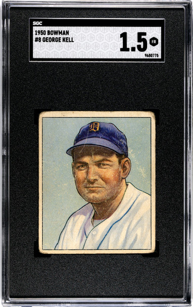 1950 Bowman George Kell #8 SGC 1.5 front of card