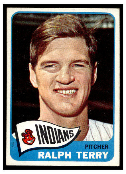 1965 Topps Ralph Terry #406 Low Grade front of card