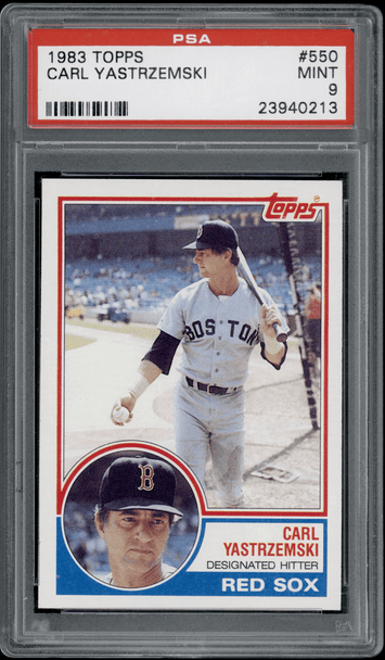 1983 Topps Carl Yastrzemski #550 PSA 9 front of card