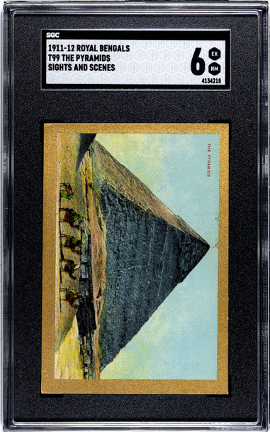 1911 T99 The Pyramids Royal Bengals Cigars Sights and Scenes SGC 6 front of card