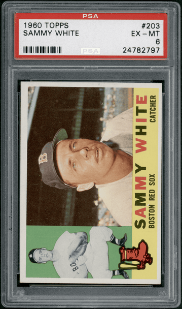 1960 Topps Sammy White #203 PSA 6 front of card