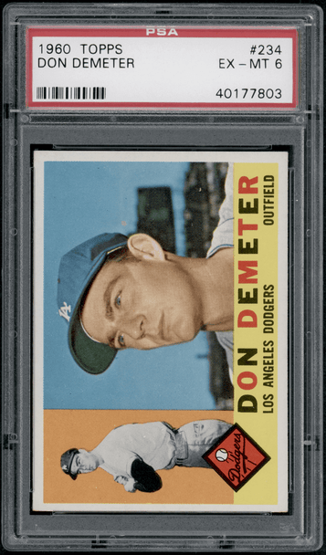 1960 Topps Don Demeter #234 PSA 6 front of card