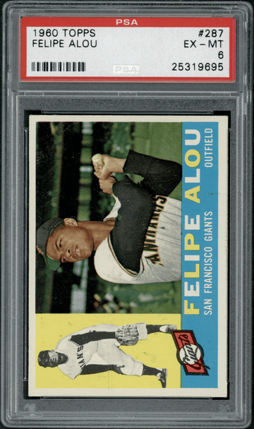 1960 Topps Felipe Alou #287 PSA 6 front of card