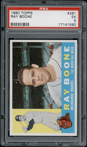 1960 Topps Ray Boone #281 PSA 5 front of card