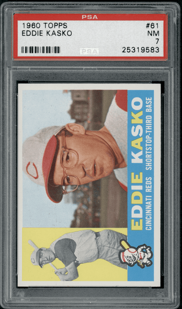 1960 Topps Eddie Kasko #61 PSA 7 front of card