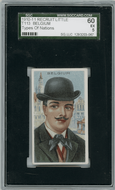 1910-11 T113 Belgium Types Of Nations SGC 5 front of card