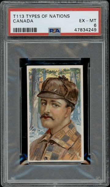 1911 T113 Canada Recruit Little Cigars PSA 6 front of card