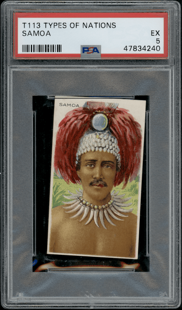 1911 T113 Samoa Recruit Little Cigars PSA 5 front of card