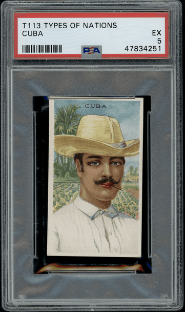 1911 T113 Cuba Recruit Little Cigars PSA 5 front of card