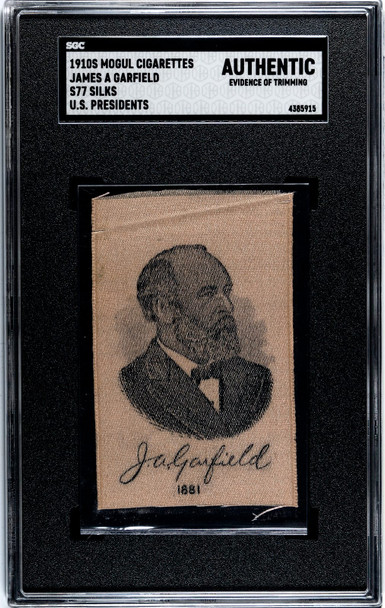 1910 S77 Mogul Cigarettes James A. Garfield U.S. Presidents SGC A front of card