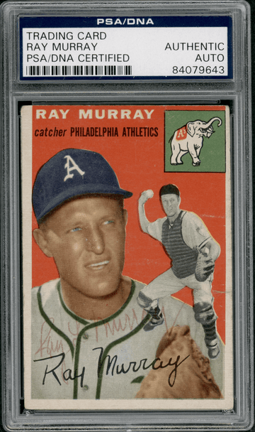 1954 Topps Ray Murray #49 PSA Authentic Auto front of card