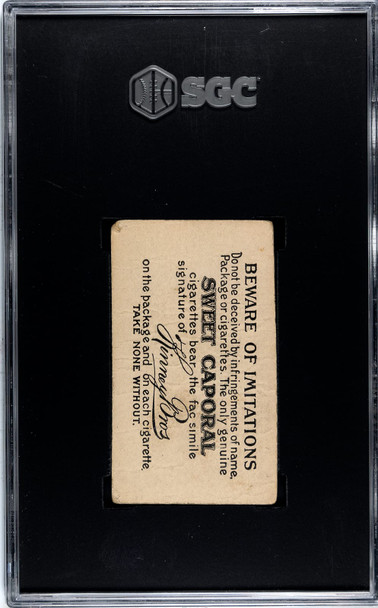 1890 Virginia Brights Cigarettes Lillian Russell Looking Rt., Net Over Left Shoulder Actors & Actresses SGC 1 back of card