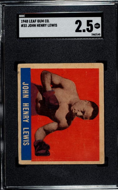 1948 Leaf John Henry Lewis #33 SGC 2.5 front of card