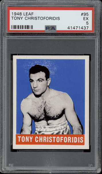1948 Leaf Tony Christoforidis #95 PSA 5 front of card