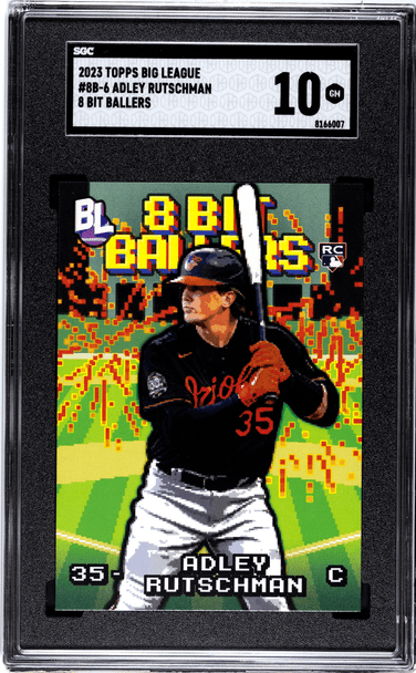 2023 Topps Big League Adley Rutschman #8B-6 8 Bit Ballers SGC 10 front of card