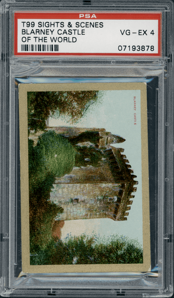 1911-12 T99 Blarney Castle Pan Handle Scrap Sights and Scenes PSA 4 front of card