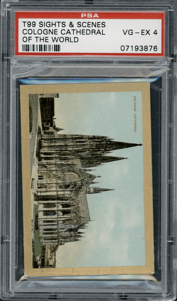 1911-12 T99 Cologne Cathedral Royal Bengals Cigars Sights and Scenes PSA 4 front of card