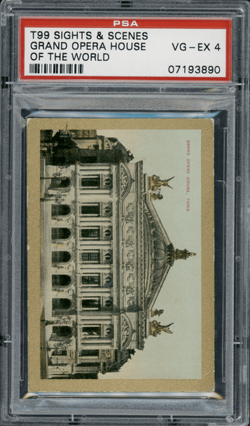 1911-12 T99 Grand Opera House Pan Handle Scrap Sights and Scenes PSA 4 front of card