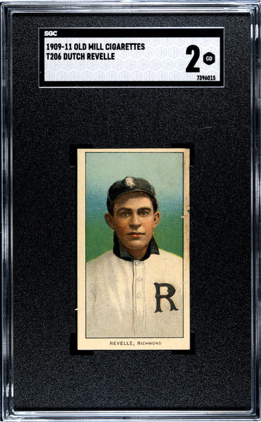 1909-11 T206 Dutch Revelle Old Mill SGC 2 front of card