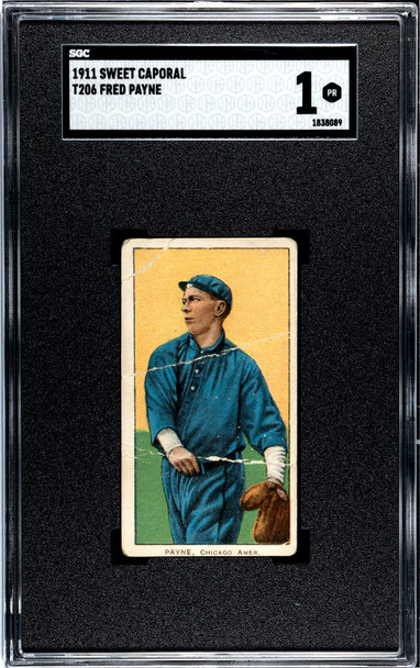 1911 T206 Fred Payne Sweet Caporal 350-460 SGC 1 front of card