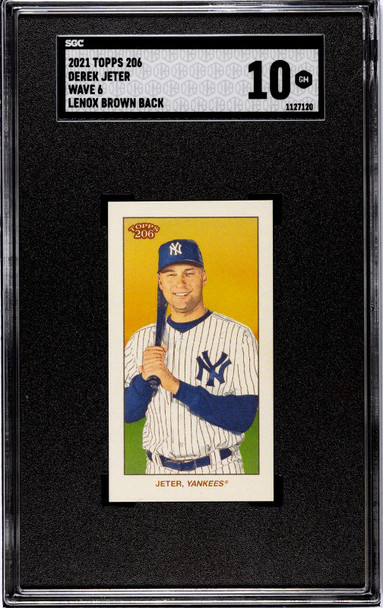 2021 Topps 206 Derek Jeter Wave 6 SGC 10 front of card