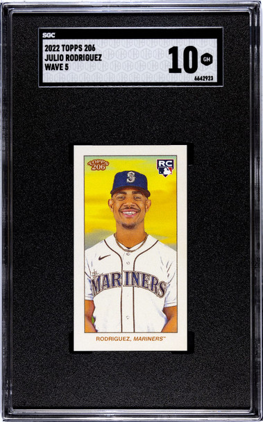 2022 Topps 206 Julio Rodriguez Wave 5 SGC 10 front of card