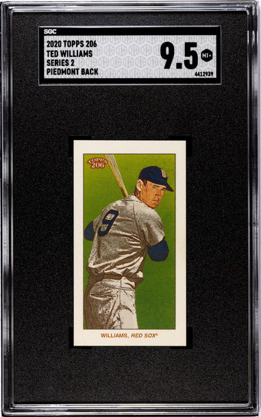 2020 Topps 206 Ted Williams Series 2 SGC 9.5 front of card
