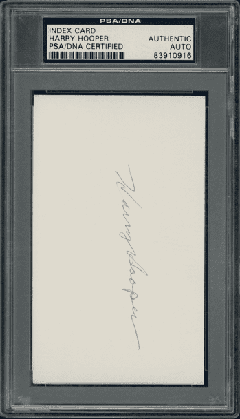 Harry Hooper Autograph