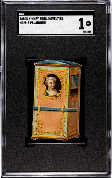 1880 N228 Kinney Bros. Palanquin Novelties Type 3 SGC 1 front of card