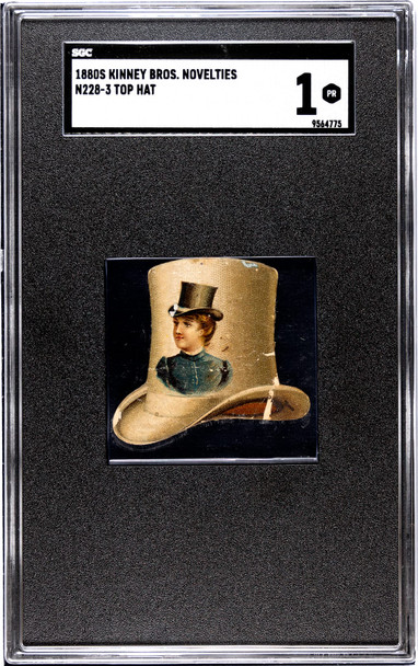 1880 N228 Kinney Bros. Top Hat Novelties Type 3 SGC 1 front of card