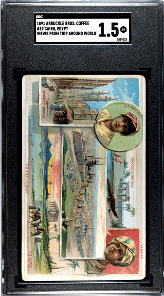 1891 Arbuckle Bros Coffee Cairo, Egypt #19 Views from a Trip Around the World SGC 1.5 front of card