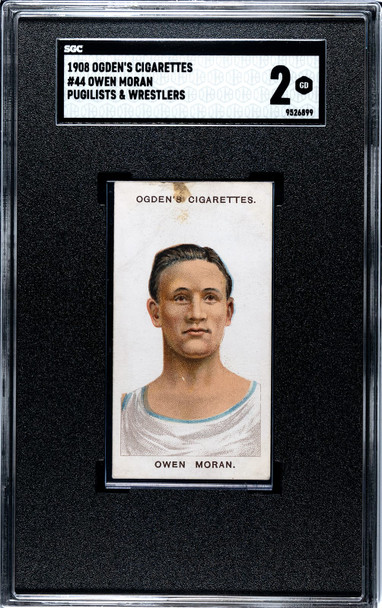 1908 Ogden's Cigarettes Owen Moran #44 Pugilists & Wrestlers SGC 2 front of card