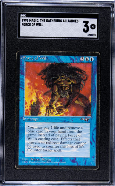 1996 Magic the Gathering Force of Will Alliances SGC 3 front of card