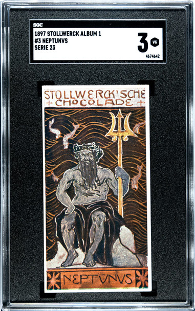 1897 Stollwerck Chocolate Neptunvs (Neptune) #3 Album 1 Serie 23 SGC 3 front of card