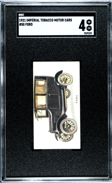 1921 Imperial Tobacco Co. Ford #50 Motor Cars SGC 4 front of card