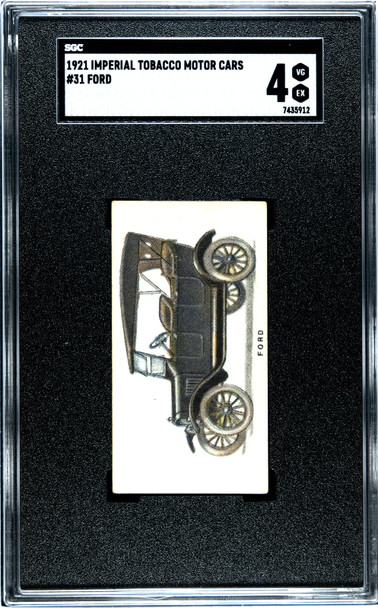 1921 Imperial Tobacco Co. Ford #31 Motor Cars SGC 4 front of card