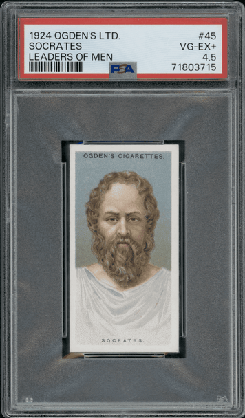 1924 Ogden's Ltd. Socrates #45 Leaders of Men PSA 4.5 front of card
