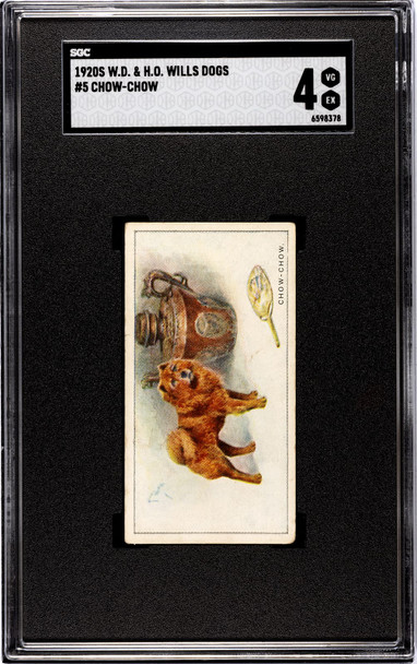 1920 W.D. & H.O. Wills Chow-Chow #5 Dogs SGC 4 front of card