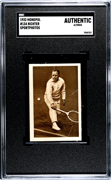 1932 Monopol Richter, Berlin #134 Sportphotos SGC A front of card