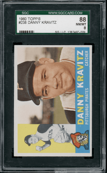 1960 Topps Danny Kravitz #238 SGC 8 front of card