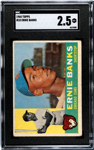 1960 Topps Ernie Banks #10 SGC 2.5 front of card