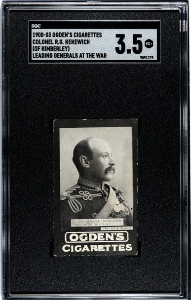 1900-03 Ogden's Cigarettes R.G. Kekewich Leading Generals At The War SGC 3.5 front of card
