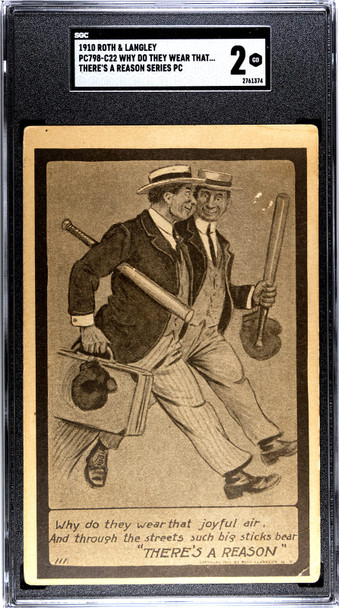 1910 Roth & Langley PC798-C22 Why Do They Wear That SGC 2 front of card