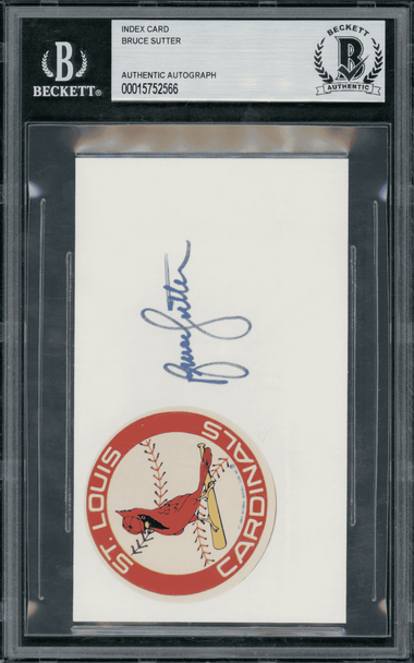 Bruce Sutter BGS Authentic Autograph front of card