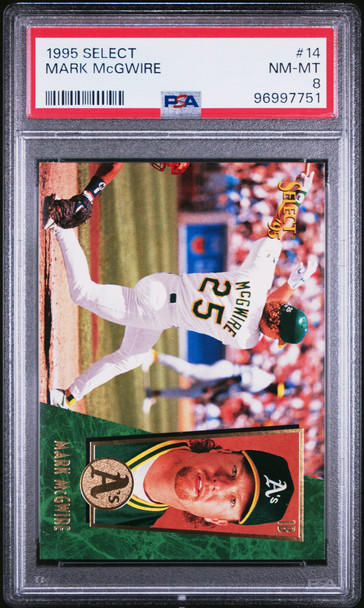 1995 Select Mark McGwire #14 PSA 8 front of card