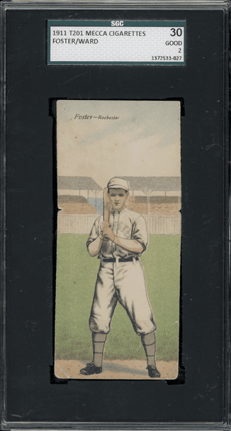1911 T201 Mecca Double Folders Baseball Cards Edward Foster and Joseph Ward front of card